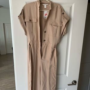 Never worn tan jumpsuit